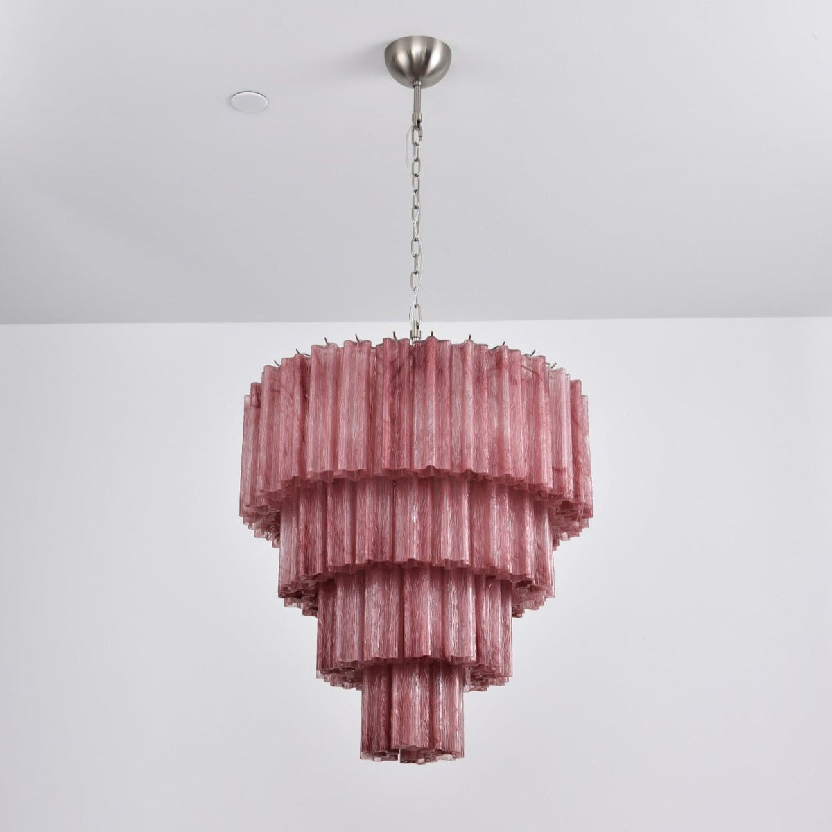 Velanora lampadario a Cascata in vetro Stratificato elegante vintage
