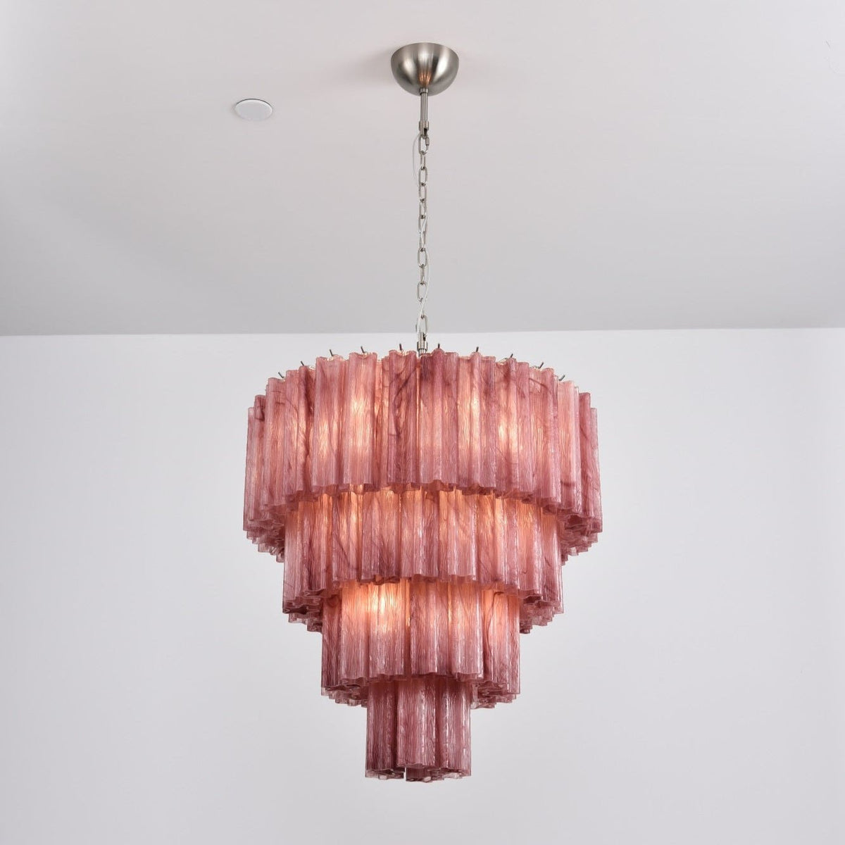 Velanora lampadario a Cascata in vetro Stratificato elegante vintage