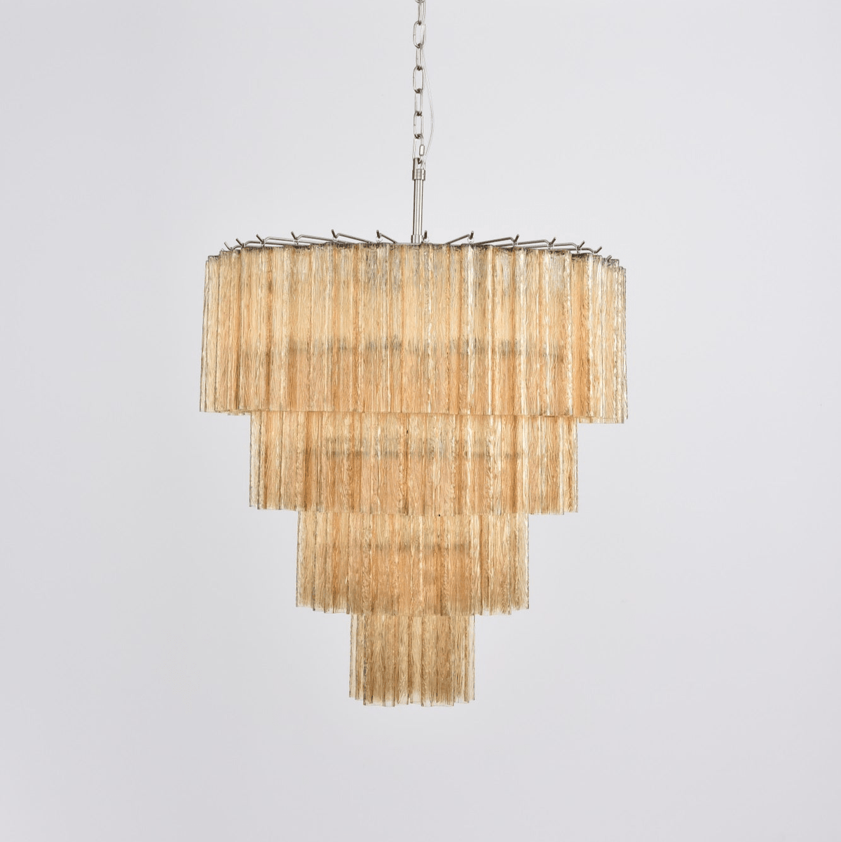 Velanora lampadario a Cascata in vetro Stratificato elegante vintage