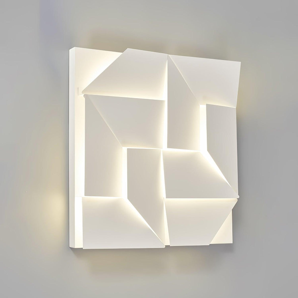 Applique Appliche 3D Pannelli geometrici a strati con luce artistica e regolazione tramite telecomando moderna