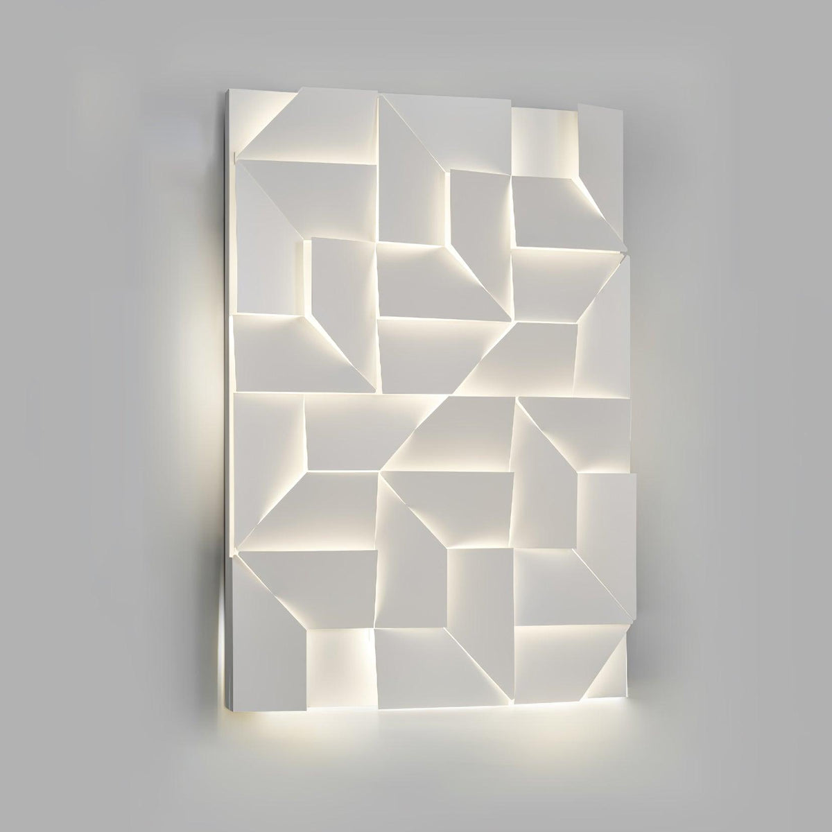 Applique Appliche 3D Pannelli geometrici a strati con luce artistica e regolazione tramite telecomando moderna