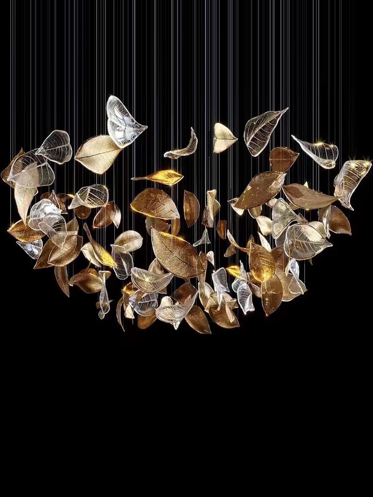 Darien Iridescent Leaf lampada a sospensione
