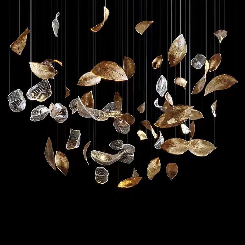 Darien Iridescent Leaf lampada a sospensione
