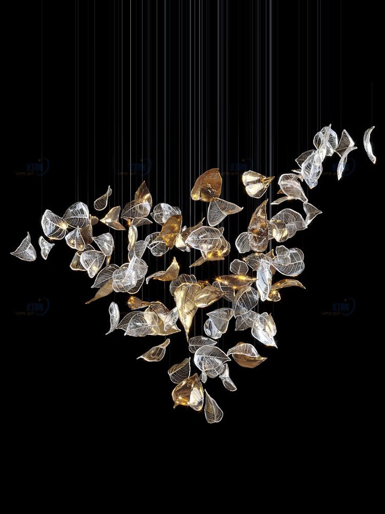Darien Iridescent Leaf lampada a sospensione