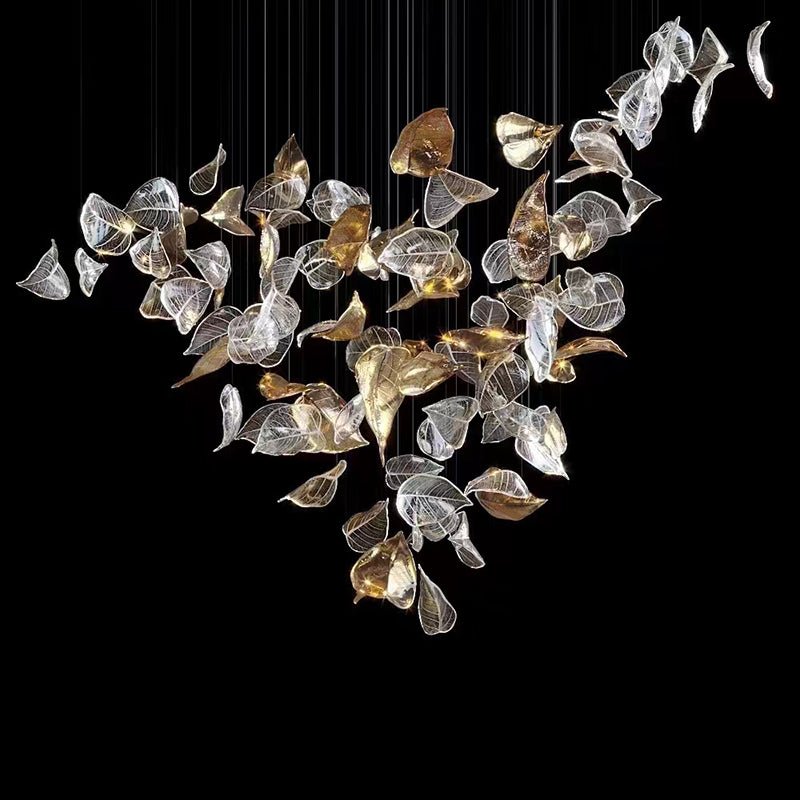 Darien Iridescent Leaf lampada a sospensione