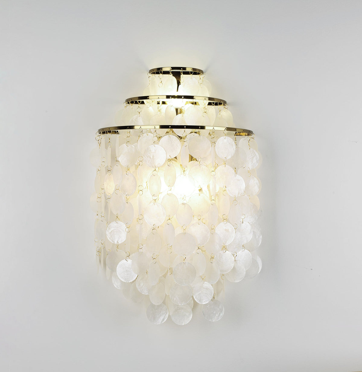 Shell Postmodern Luxury Cascading lampada da parete
