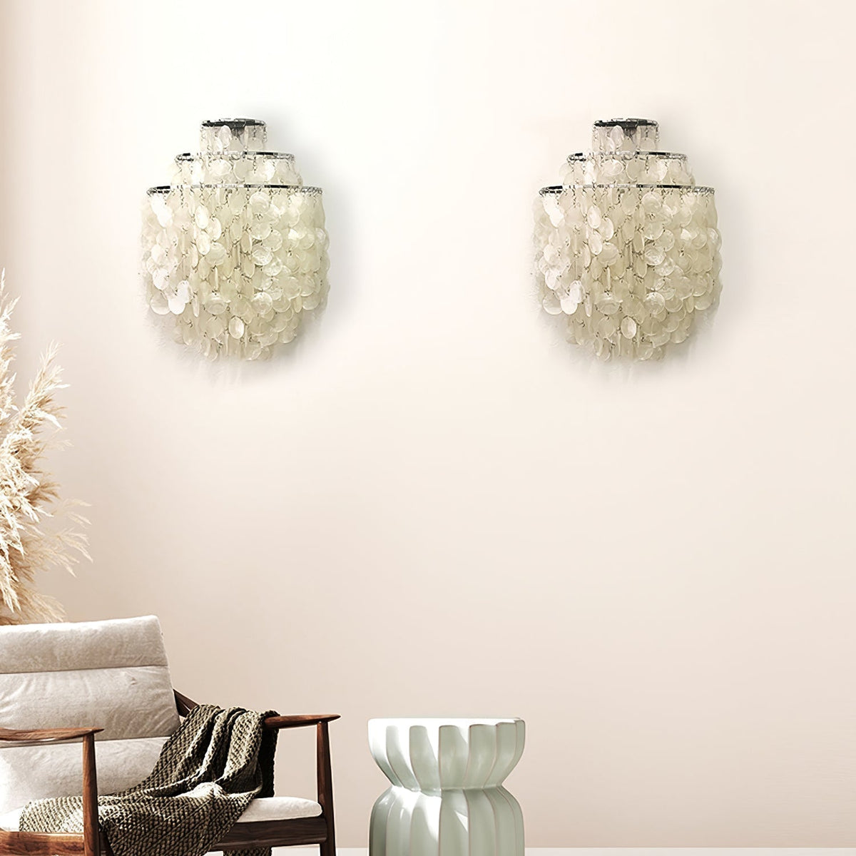 Shell Postmodern Luxury Cascading lampada da parete