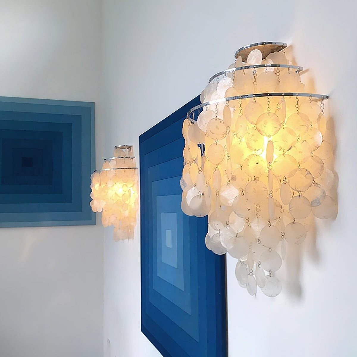 Shell Postmodern Luxury Cascading lampada da parete