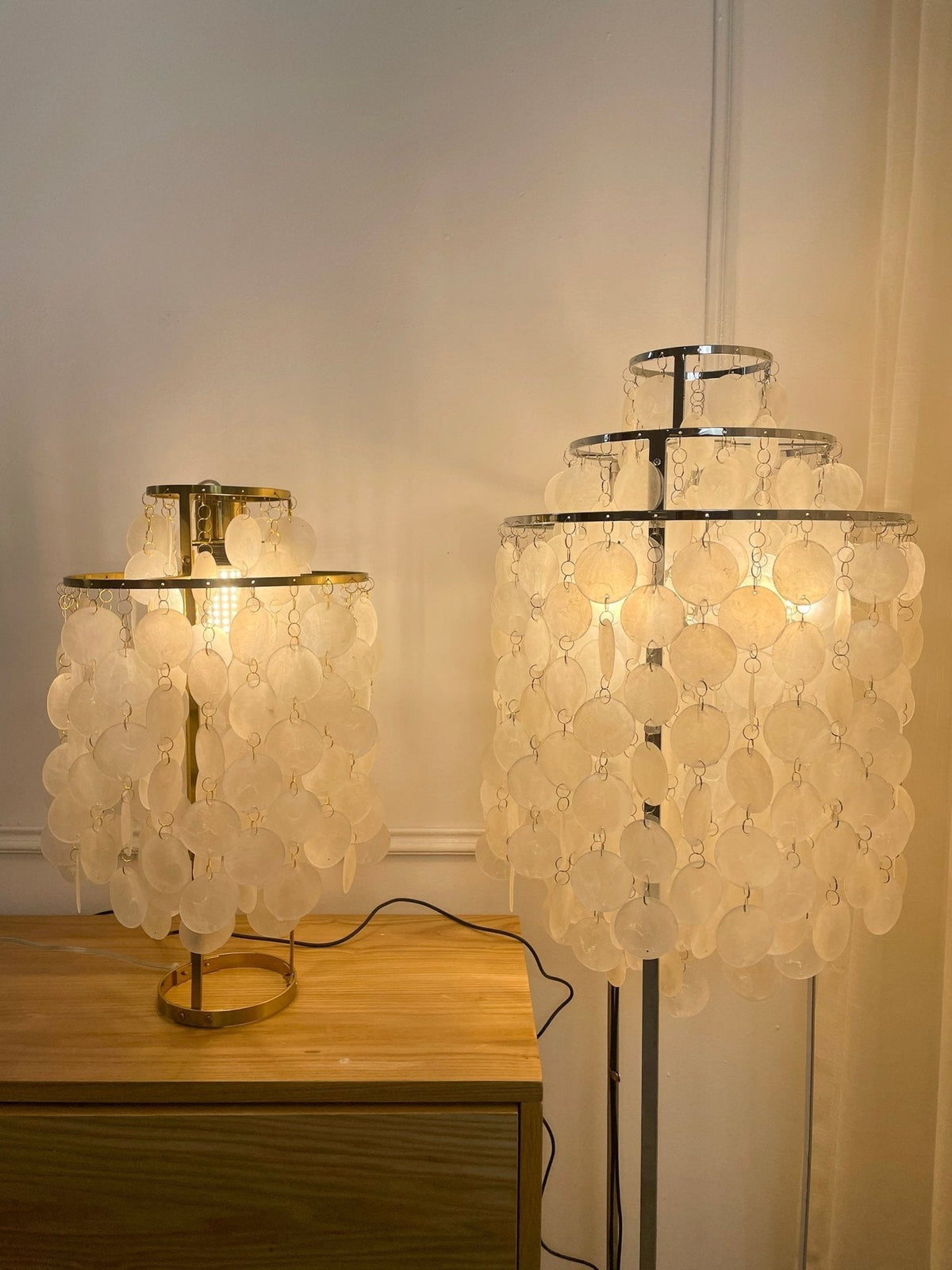 Wern lampada da terra Glam vetro