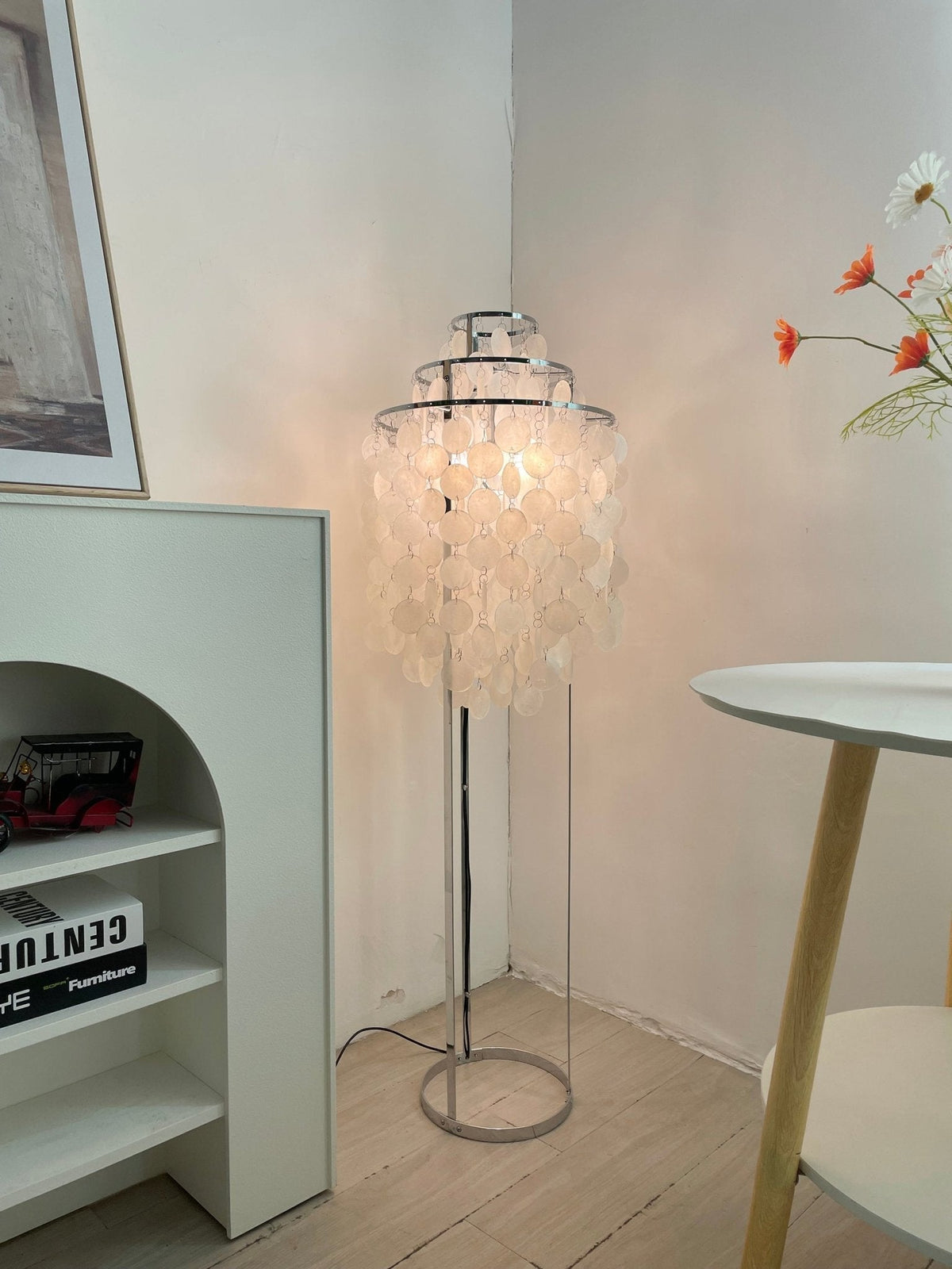 Wern lampada da terra Glam vetro