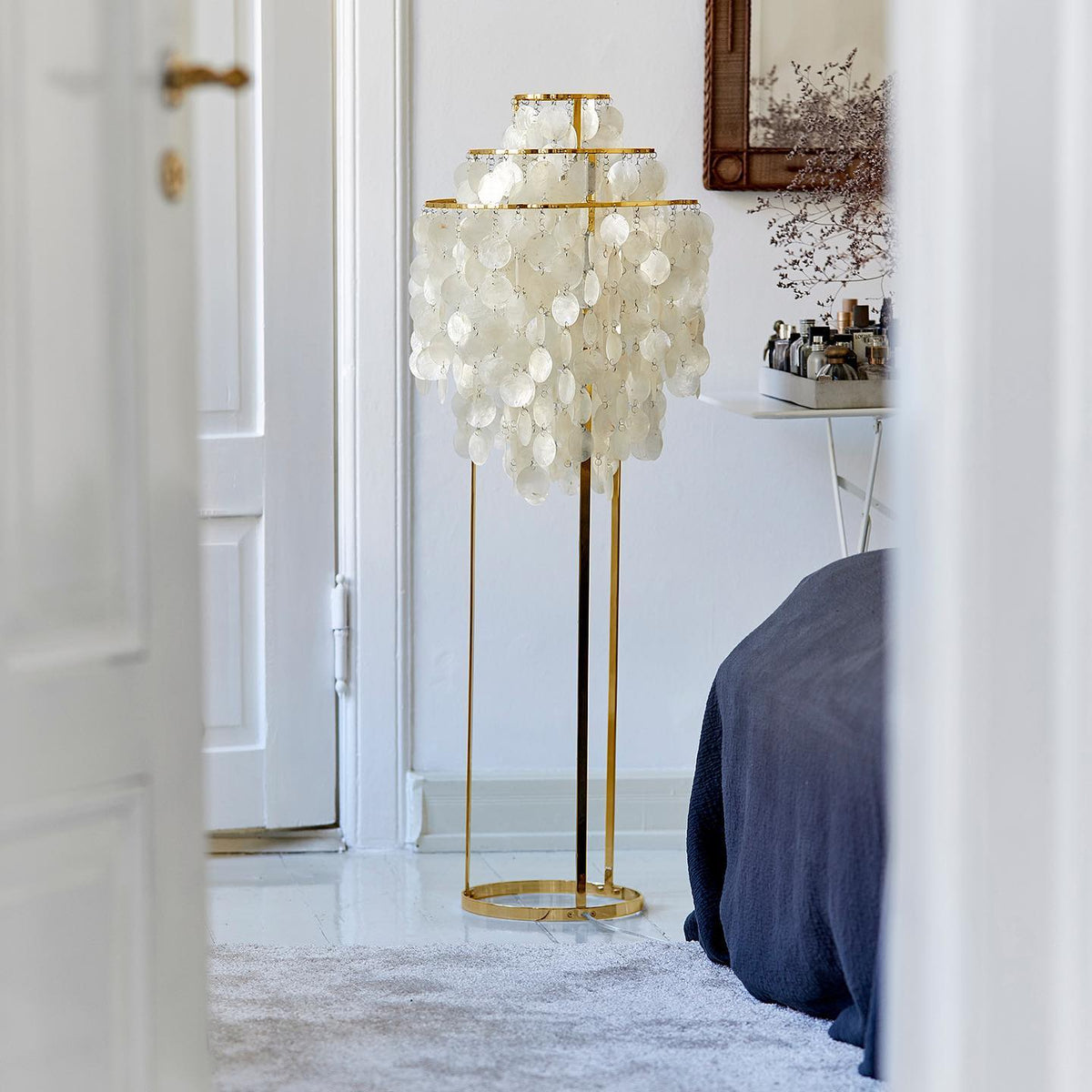 Wern lampada da terra Glam vetro
