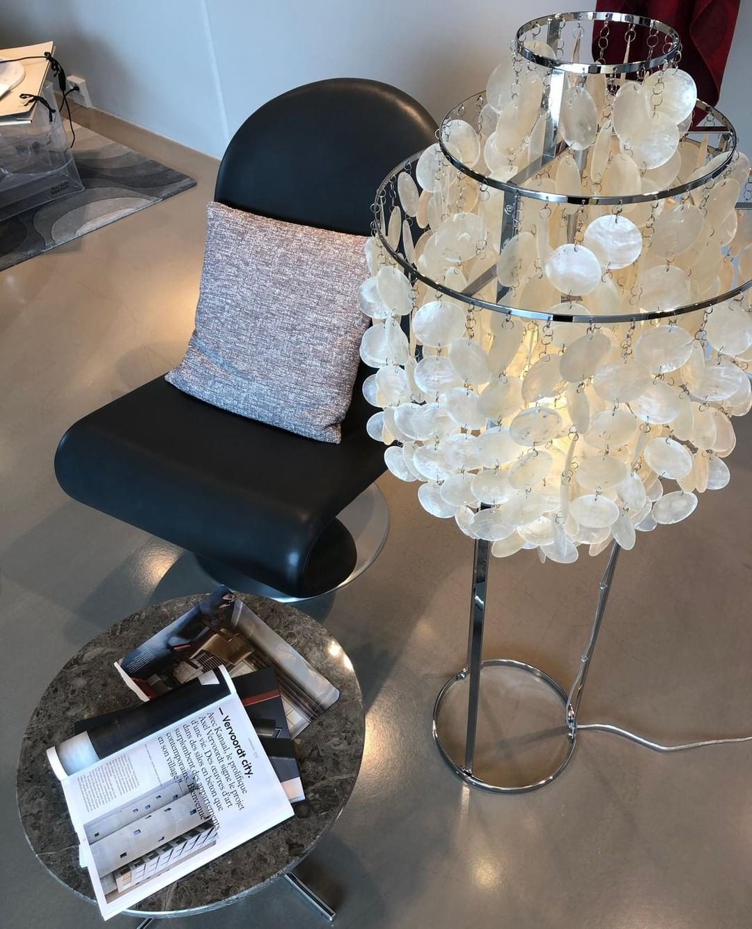 Wern lampada da terra Glam vetro