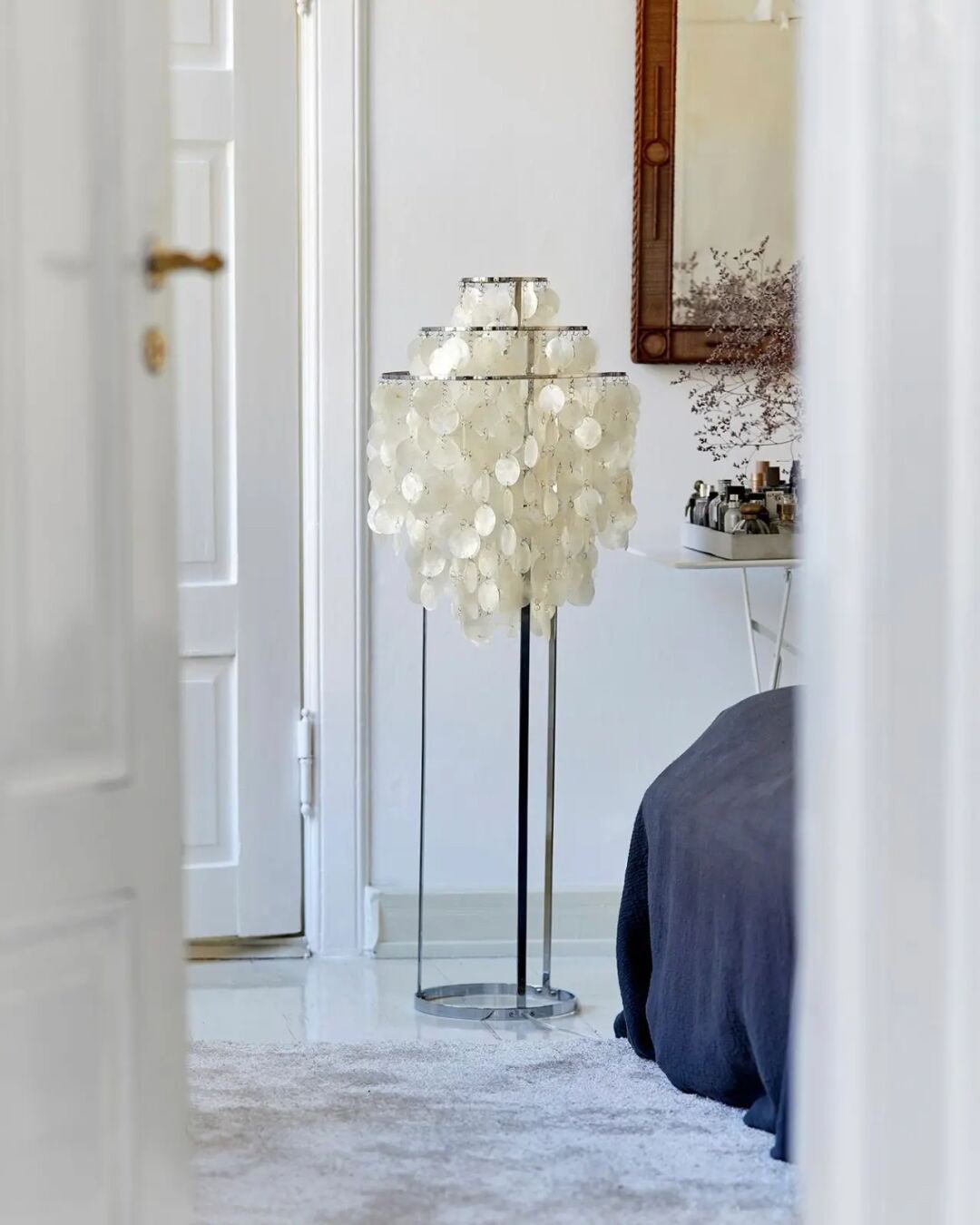 Wern lampada da terra Glam vetro