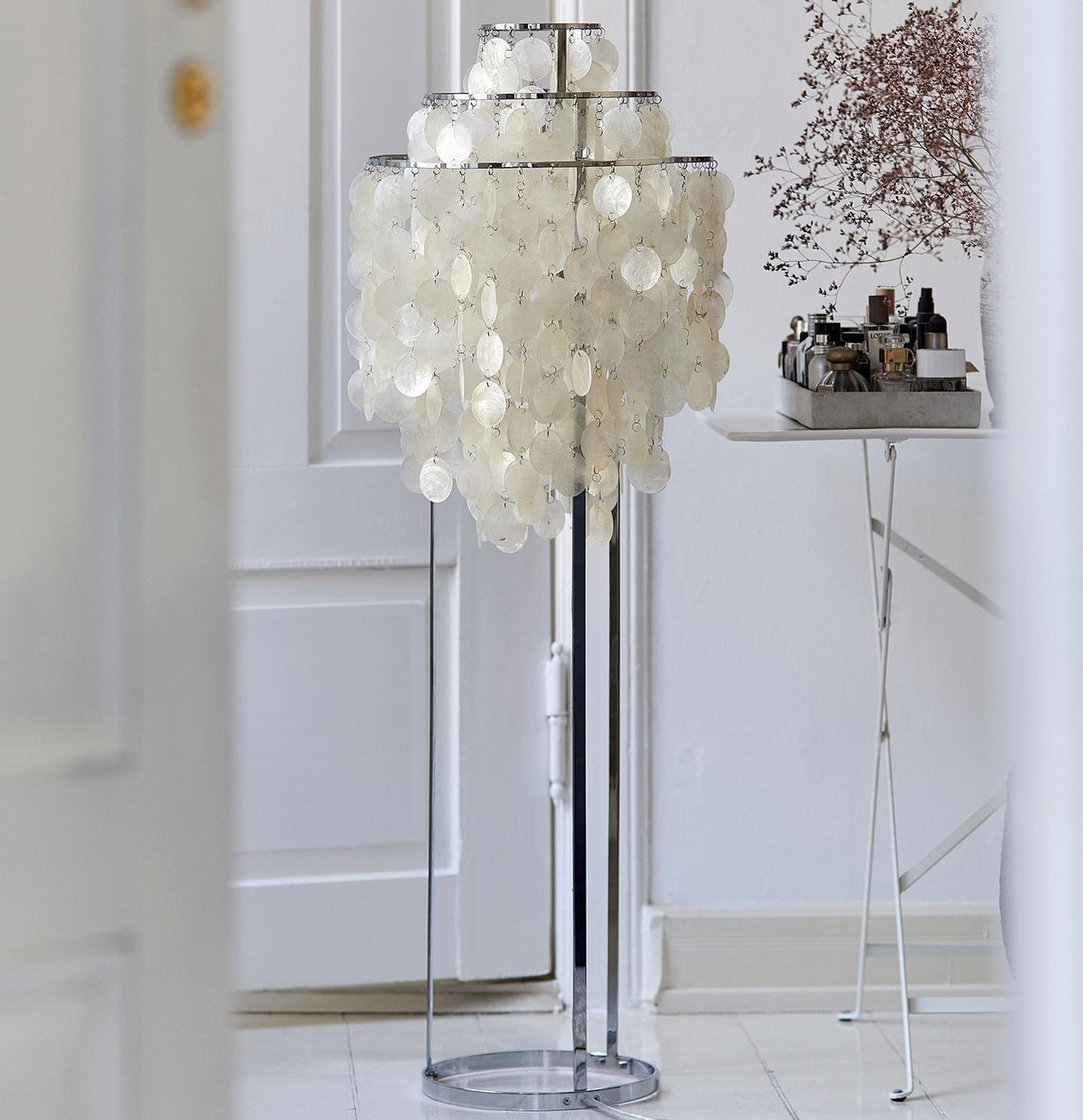 Wern lampada da terra Glam vetro