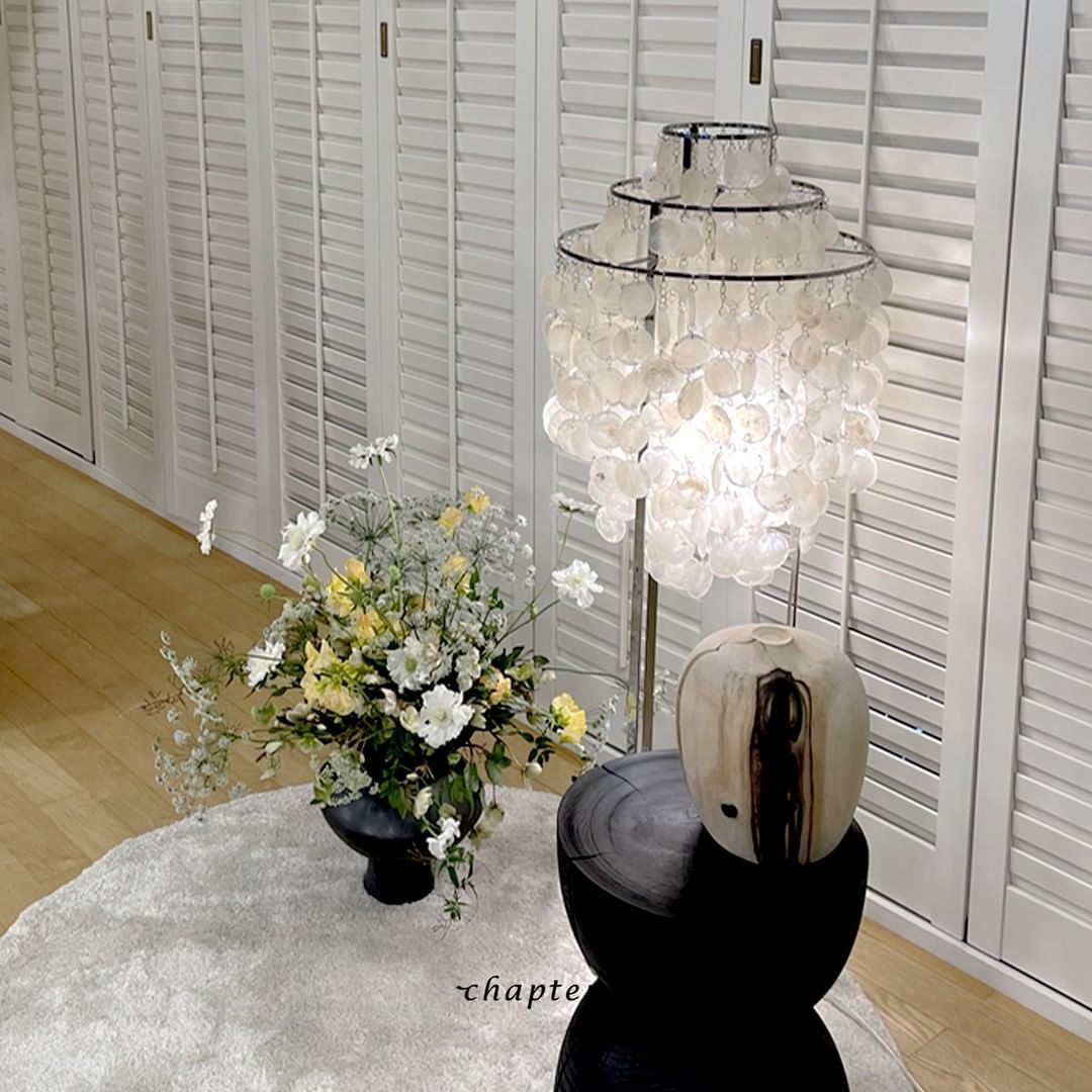 Wern lampada da terra Glam vetro