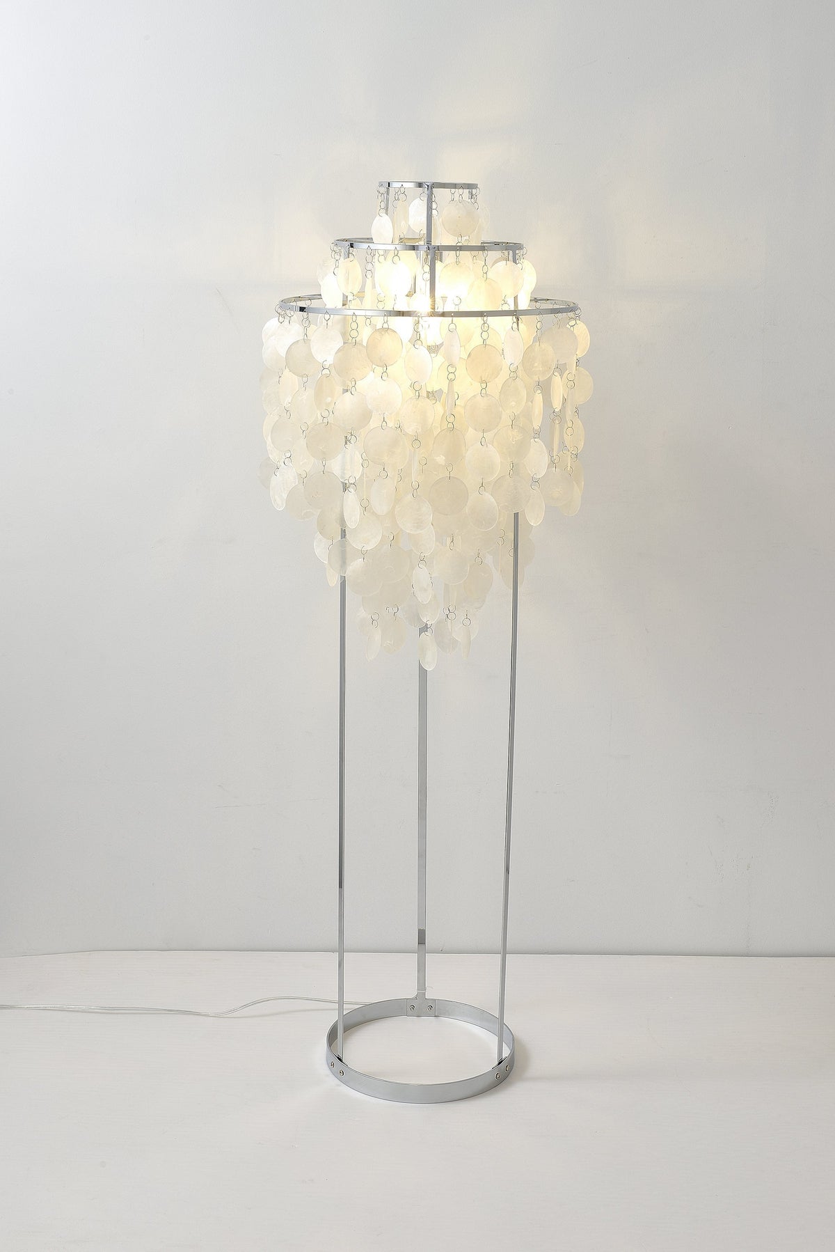 Wern lampada da terra Glam vetro