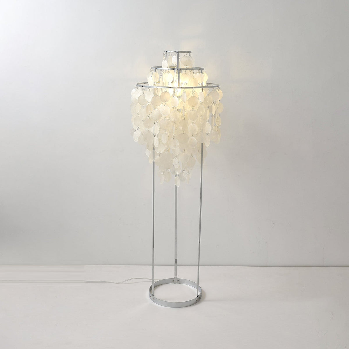 Wern lampada da terra Glam vetro