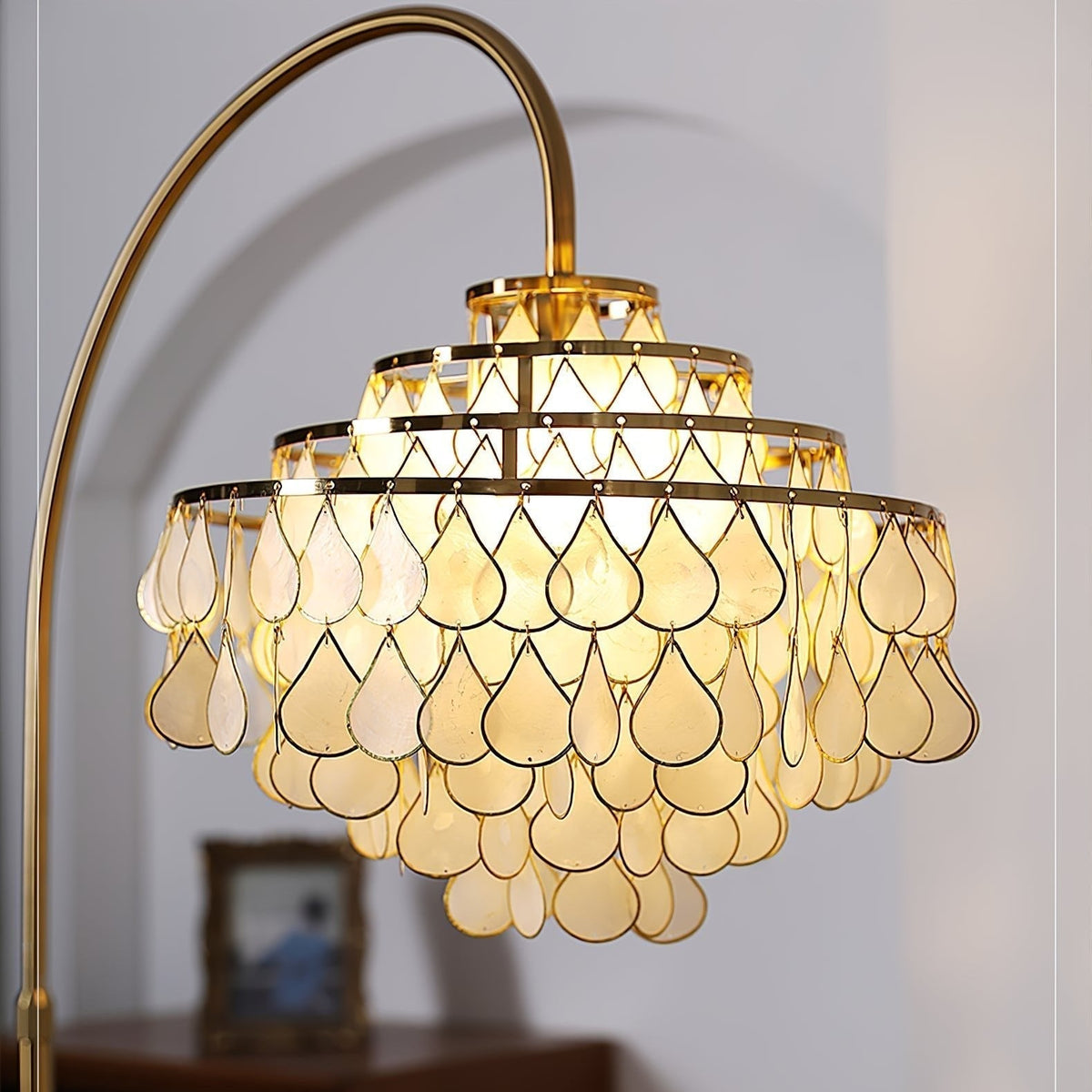 Emily lampada da terra Luxury Shell