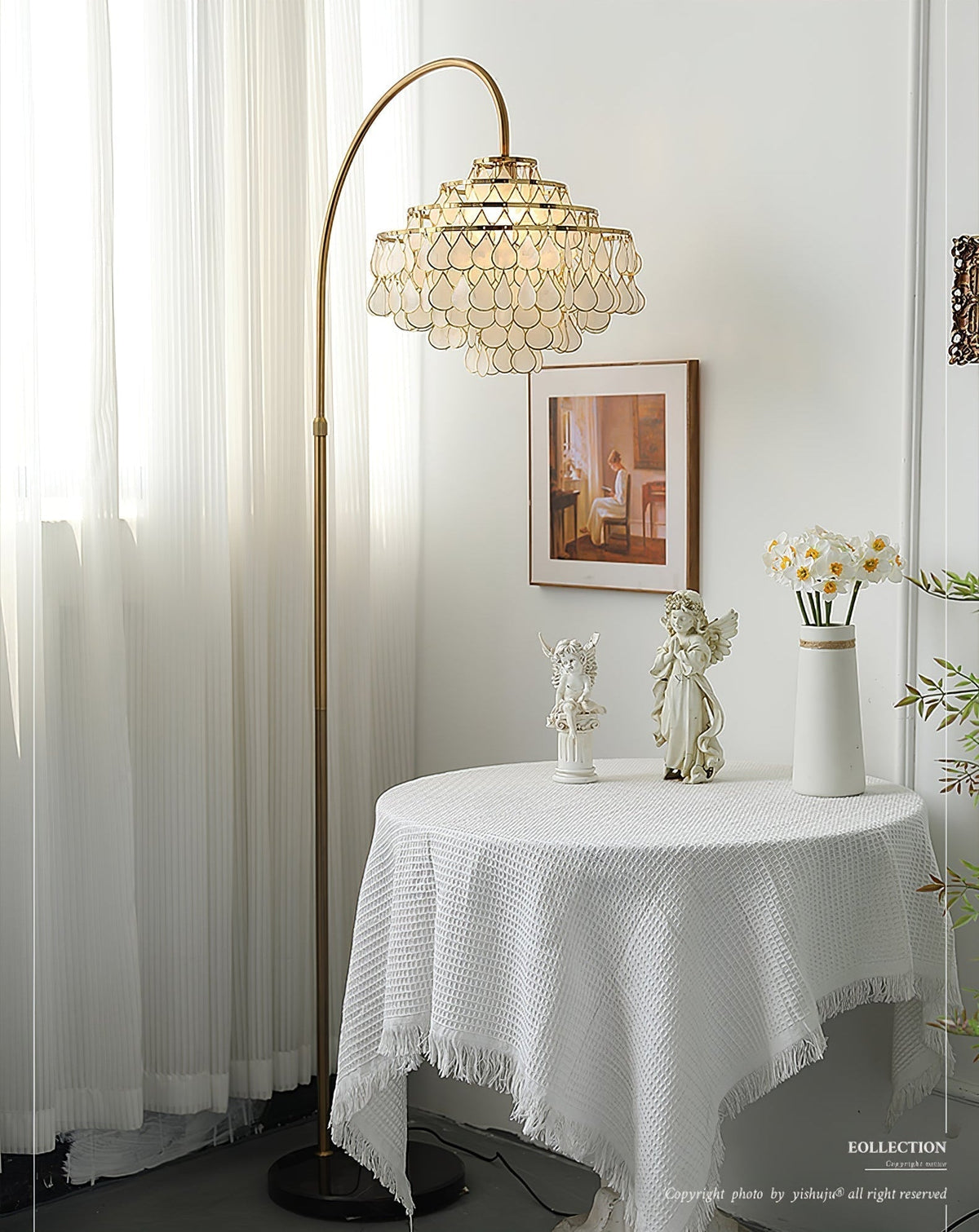 Emily lampada da terra Luxury Shell