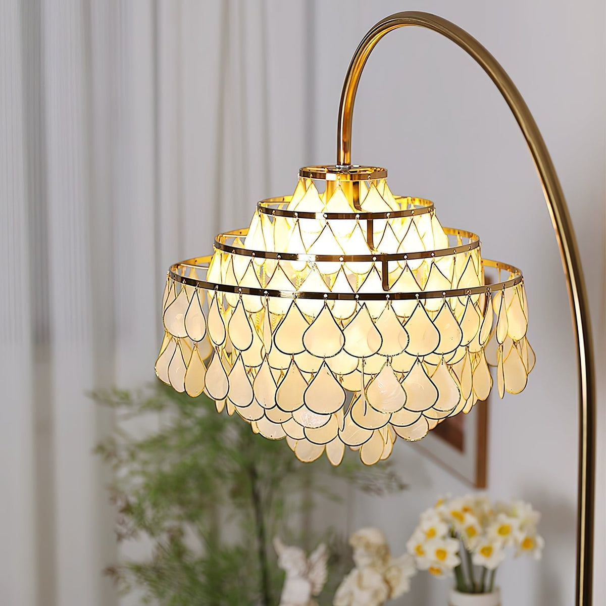 Emily lampada da terra Luxury Shell