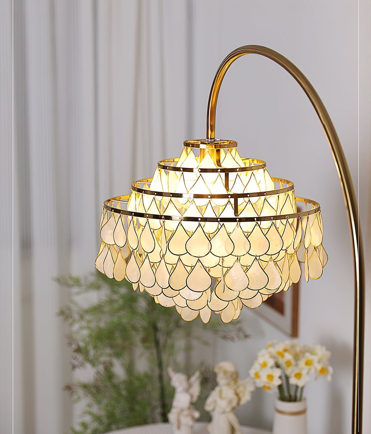 Emily lampada da terra Luxury Shell