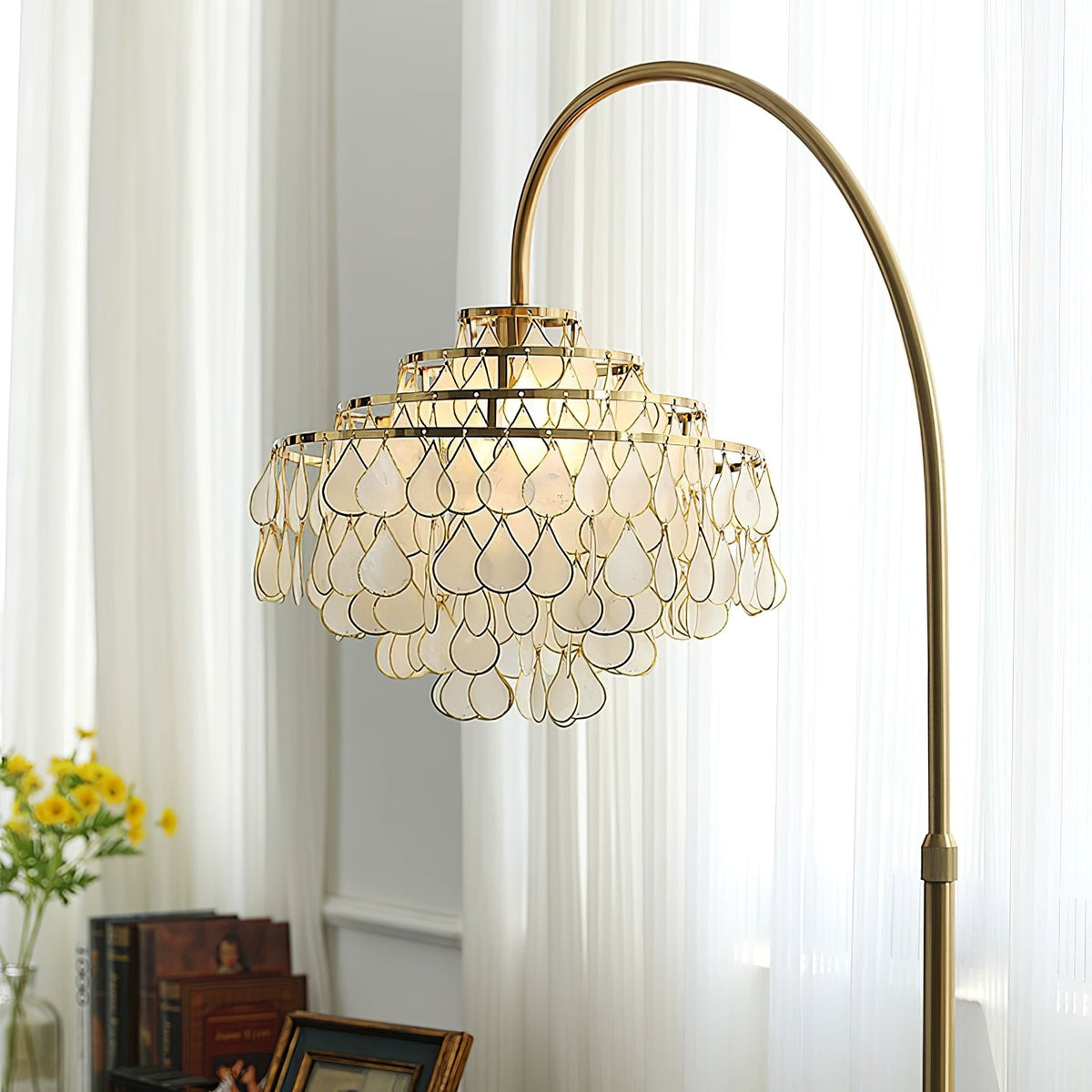 Emily lampada da terra Luxury Shell