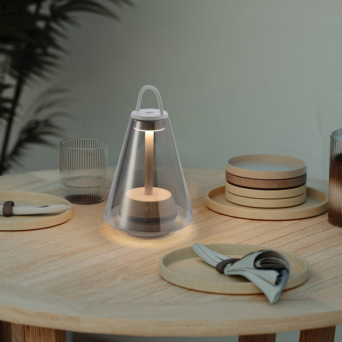 Emarir lampada da tavolo in vetro scandinavo