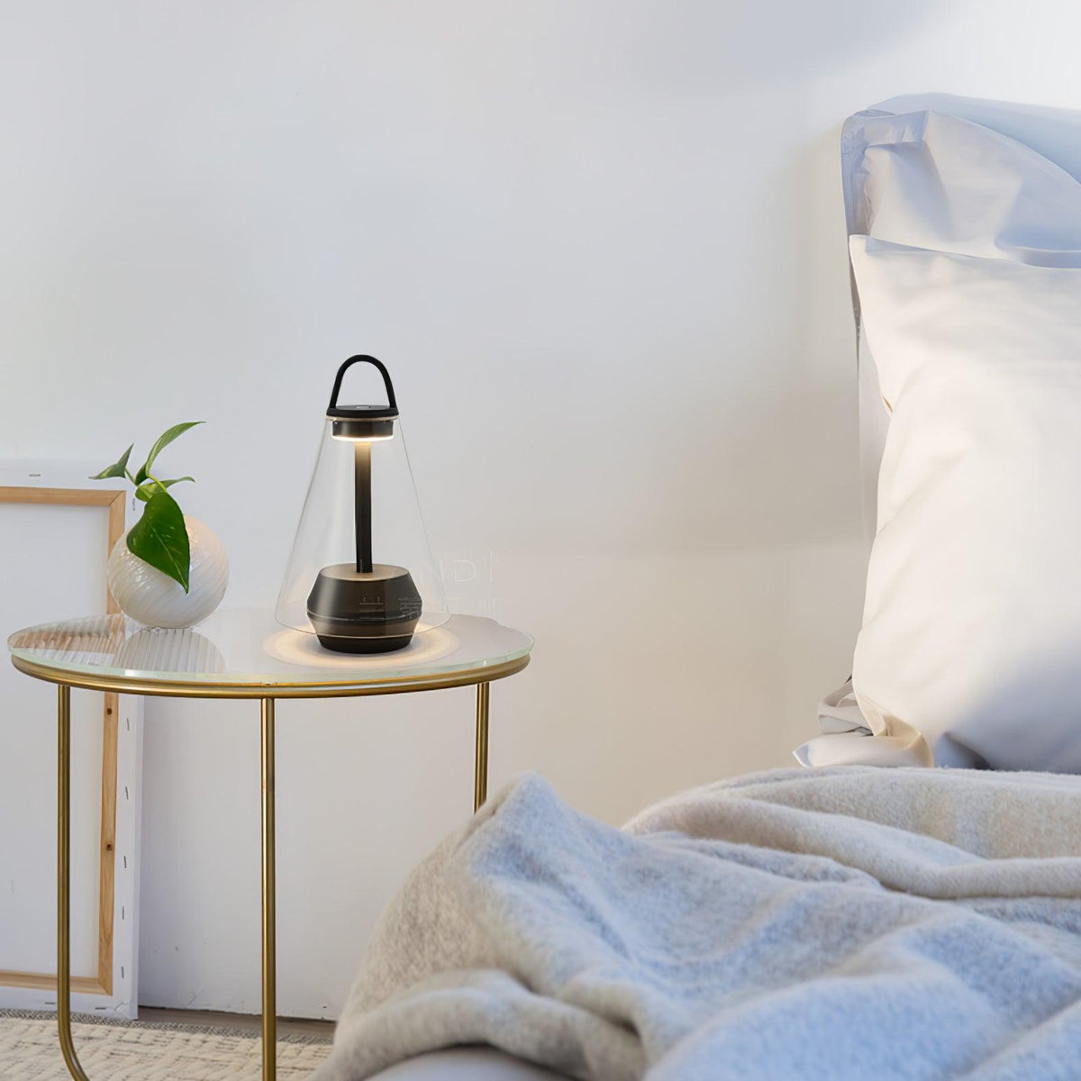 Emarir lampada da tavolo in vetro scandinavo