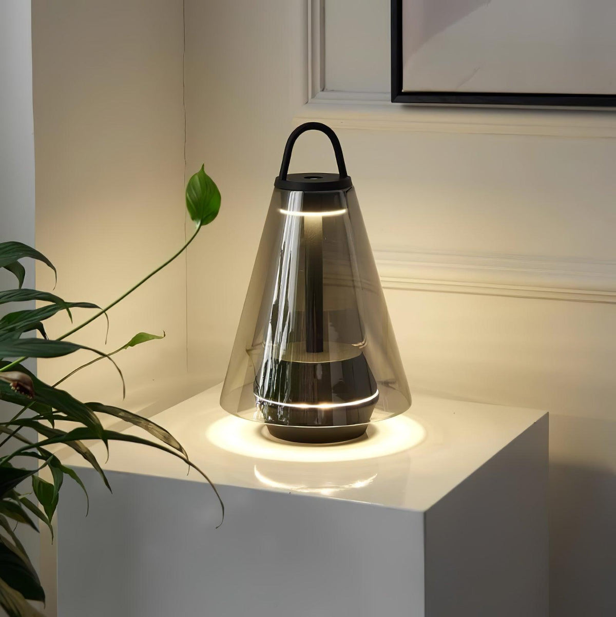Emarir lampada da tavolo in vetro scandinavo