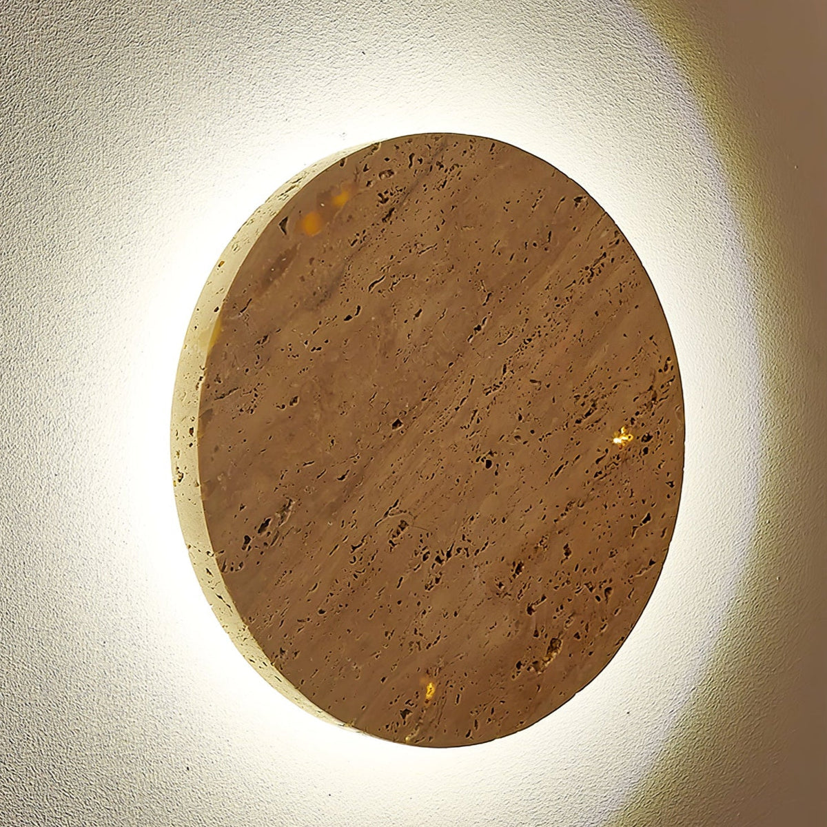 Artale lampada da parete in travertino Giallo