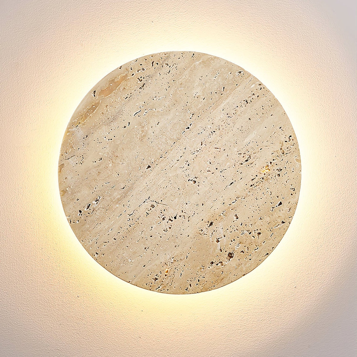 Artale lampada da parete in travertino Giallo
