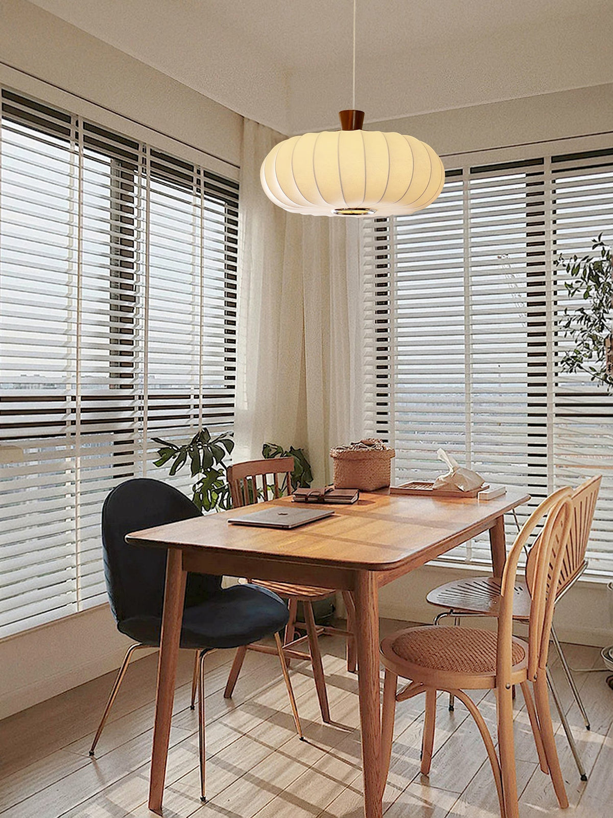 Aldeelia lampada a sospensione in legno retro