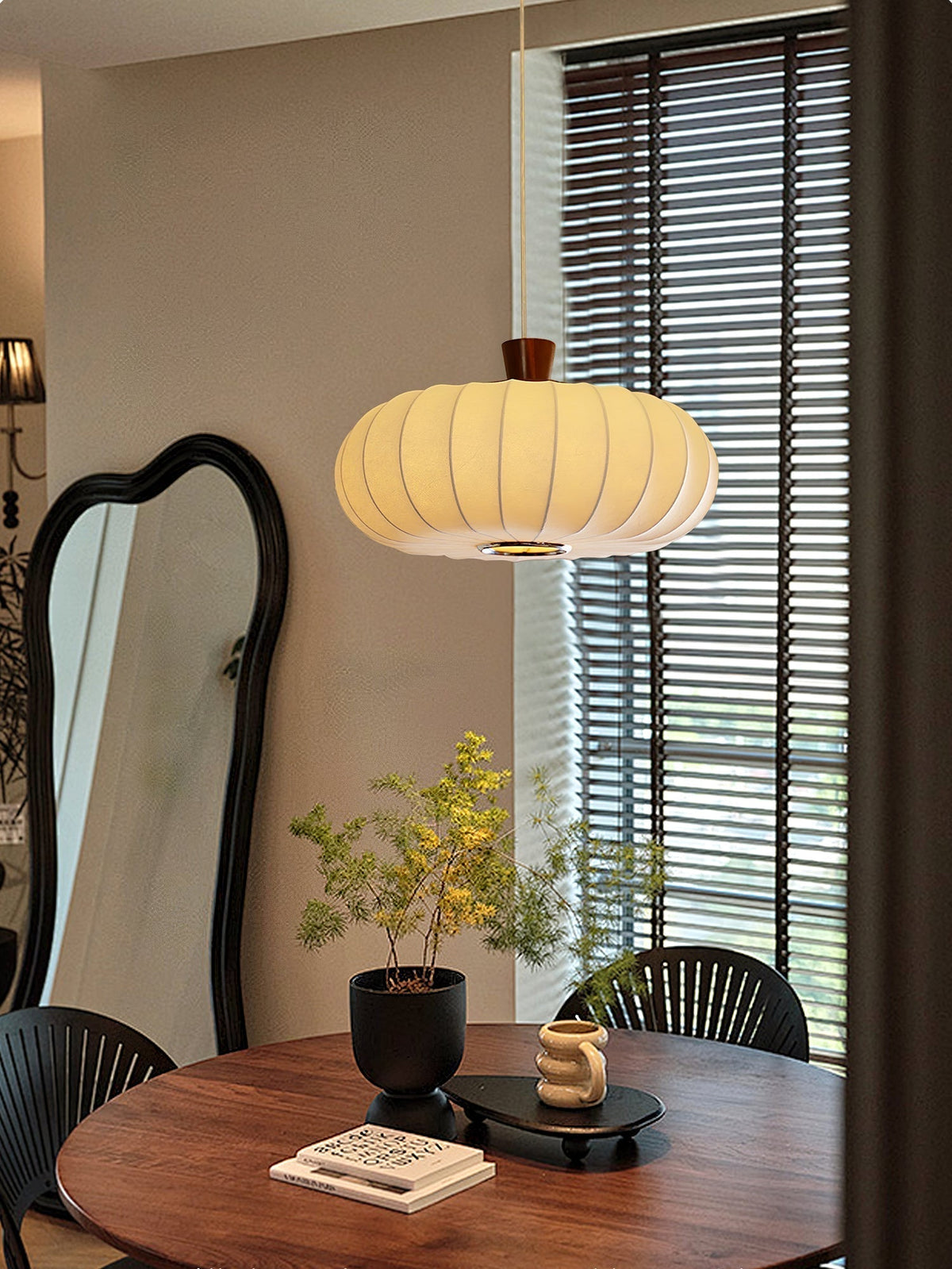 Aldeelia lampada a sospensione in legno retro