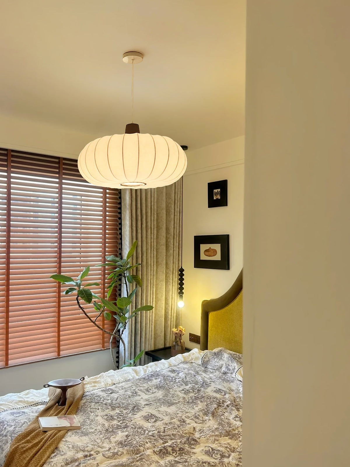 Aldeelia lampada a sospensione in legno retro