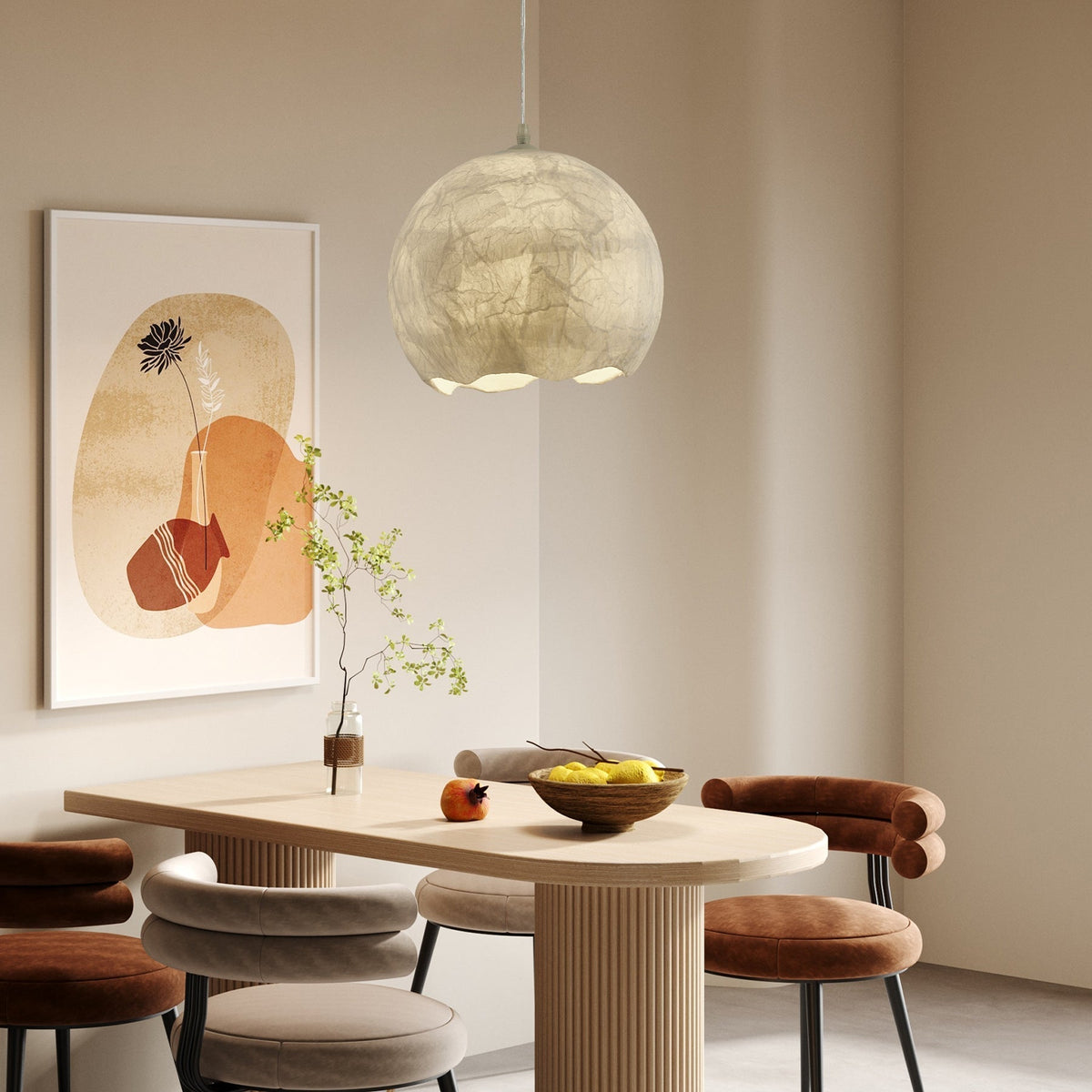 Nest Organic Silk lampada a sospensione