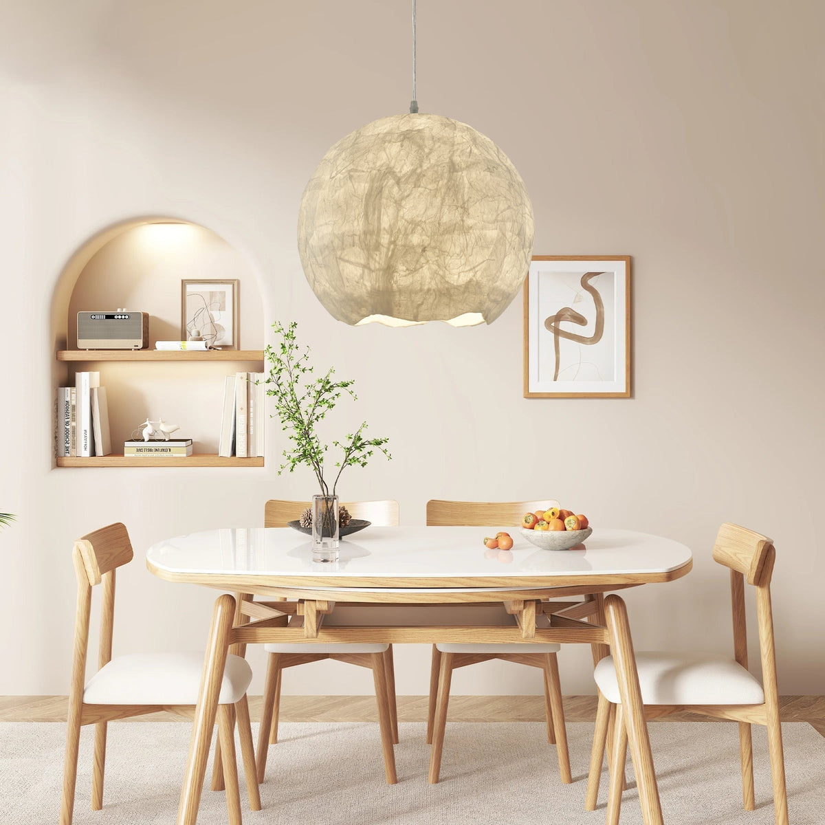 Nest Organic Silk lampada a sospensione