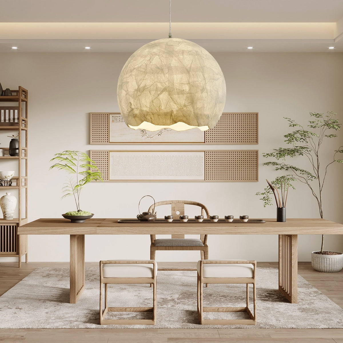 Nest Organic Silk lampada a sospensione