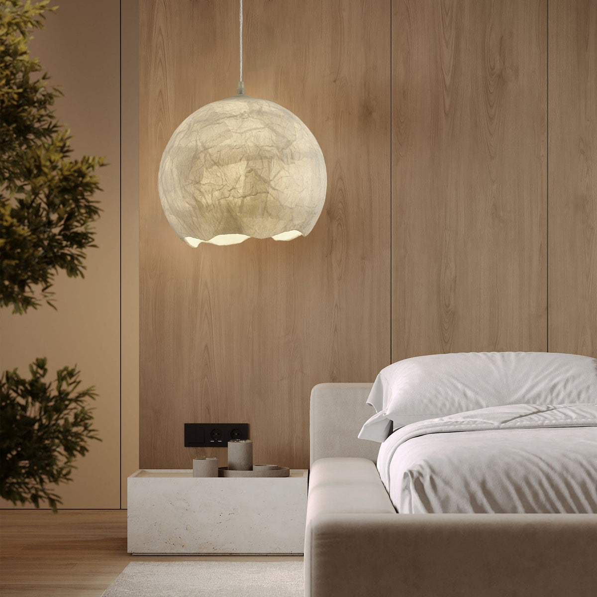 Nest Organic Silk lampada a sospensione