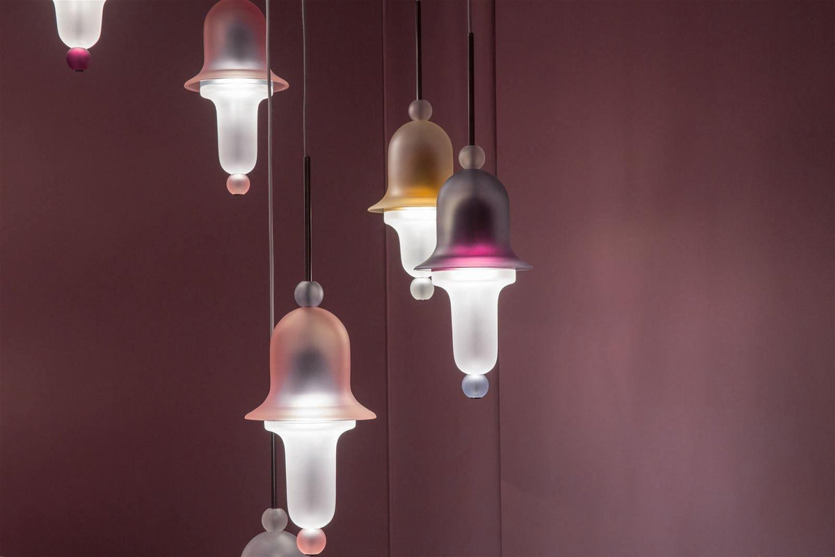 Calaeus lampada a sospensione in vetro artistico nordico