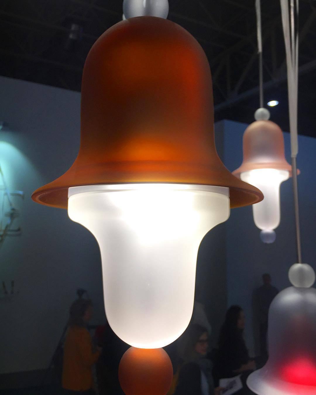 Calaeus lampada a sospensione in vetro artistico nordico