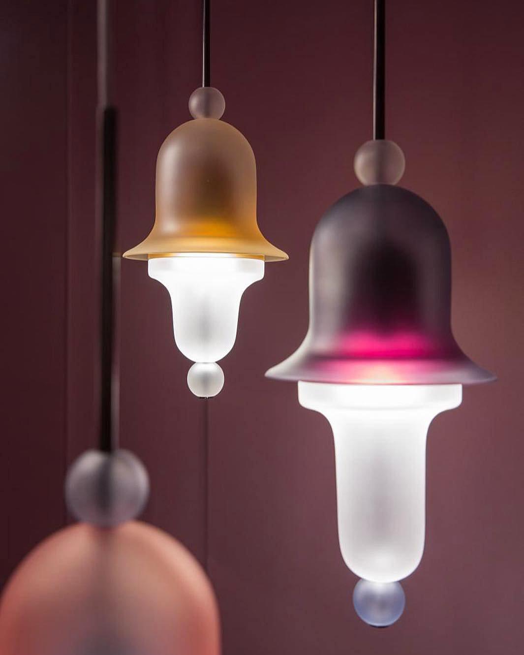 Calaeus lampada a sospensione in vetro artistico nordico