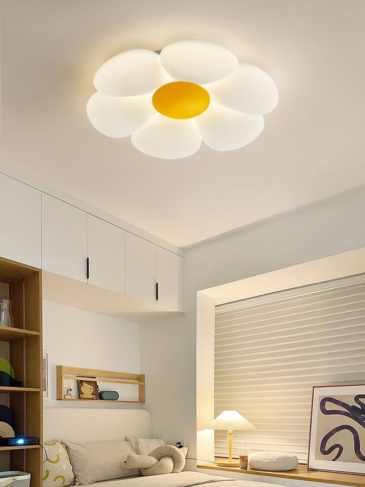 Liorinella lampada da soffitto a forma di fiore a sei petali per camera da letto bambini