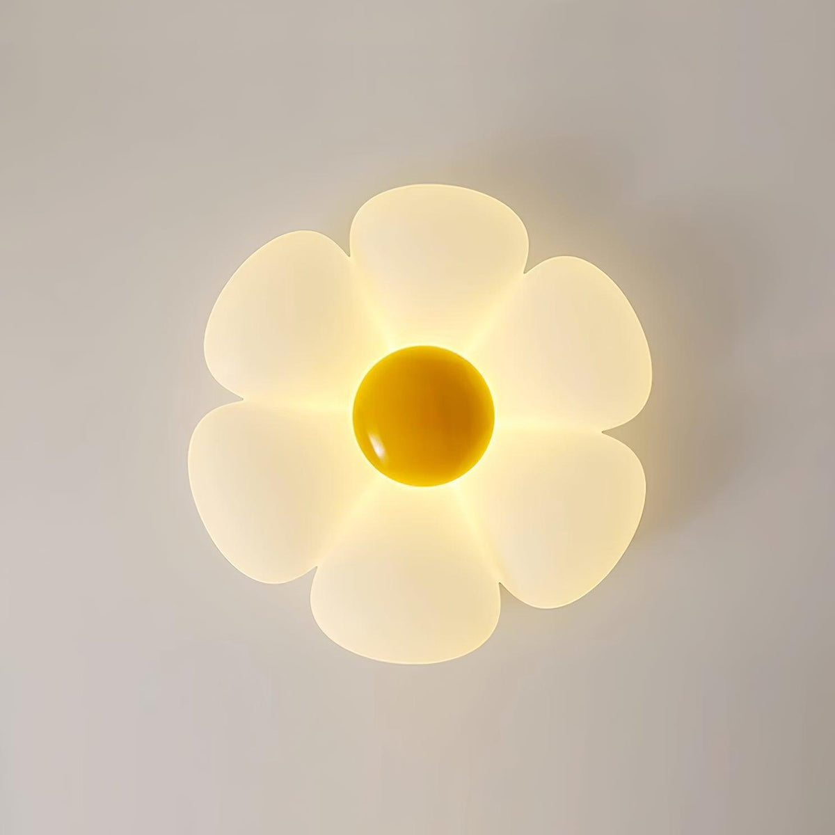 Liorinella lampada da soffitto a forma di fiore a sei petali per camera da letto bambini