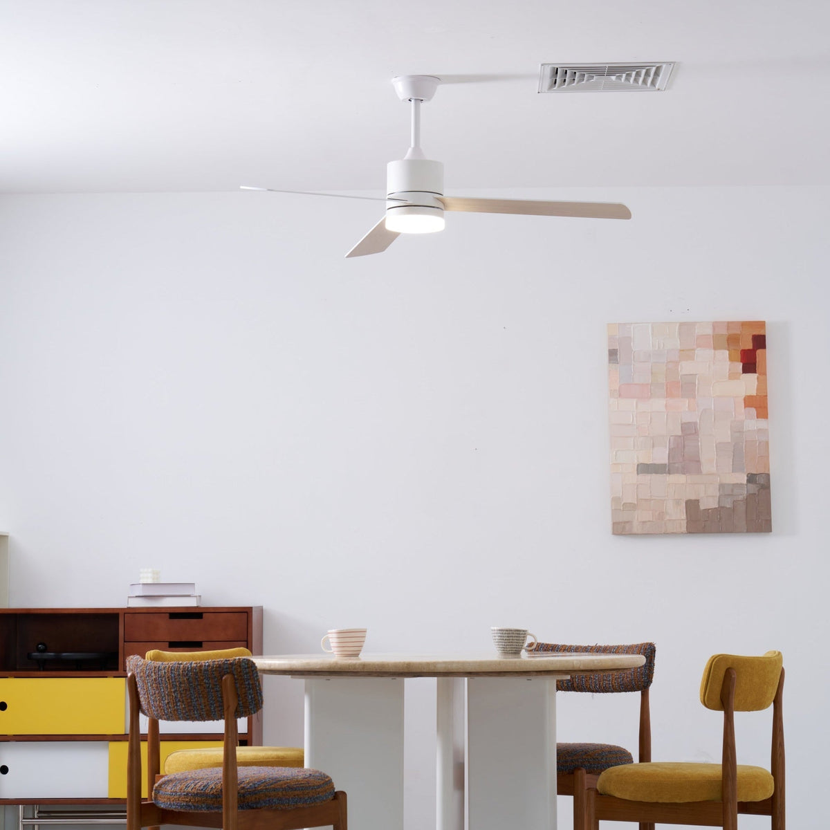Virainian Ventilatore da soffitto con luce Drift