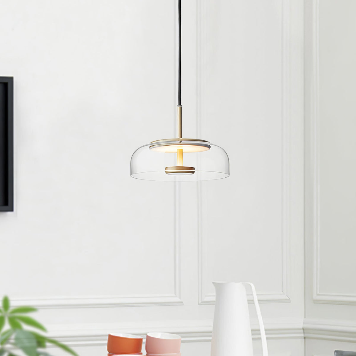 Liorenia lampada a sospensione vetro Trasparente elegante