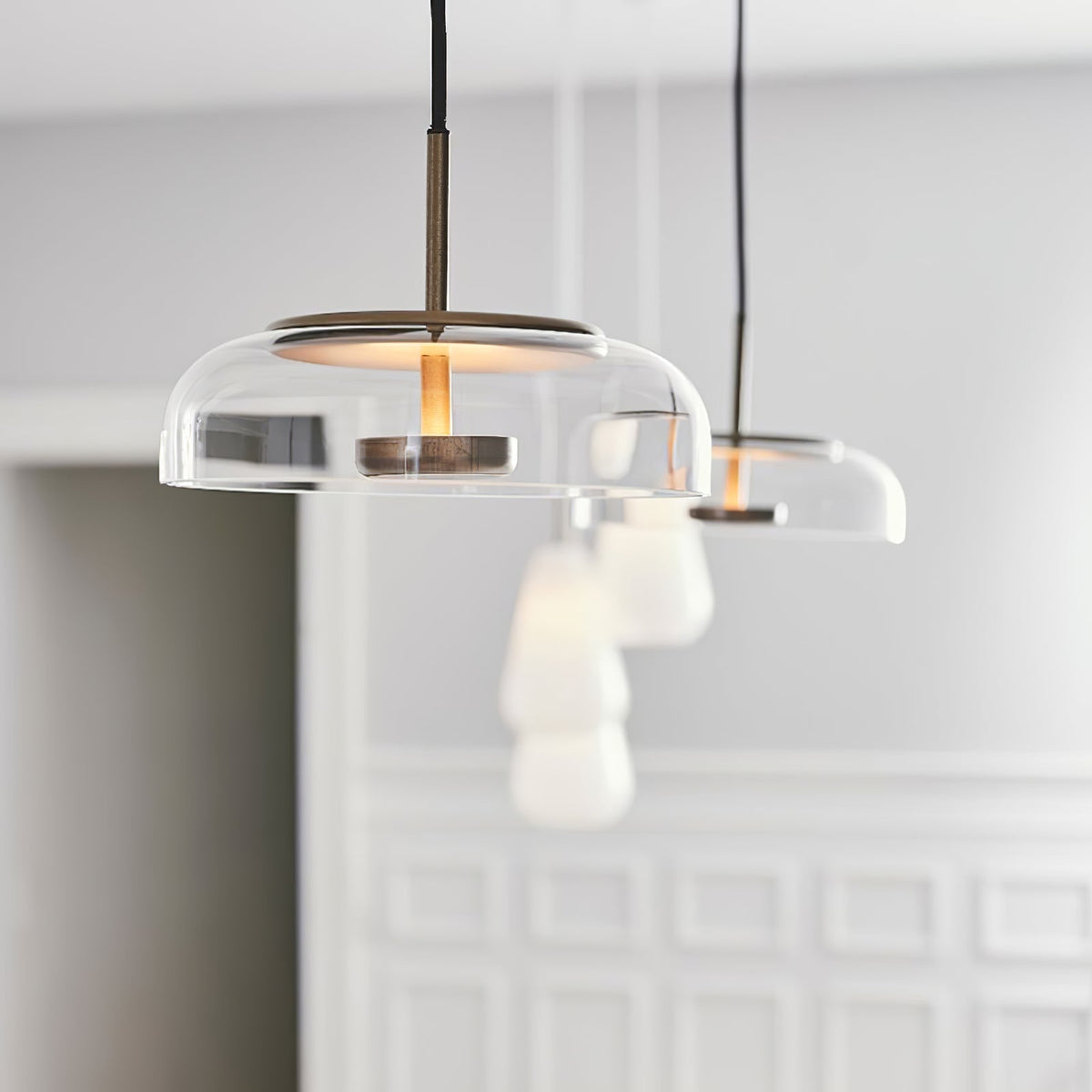 Liorenia lampada a sospensione vetro Trasparente elegante