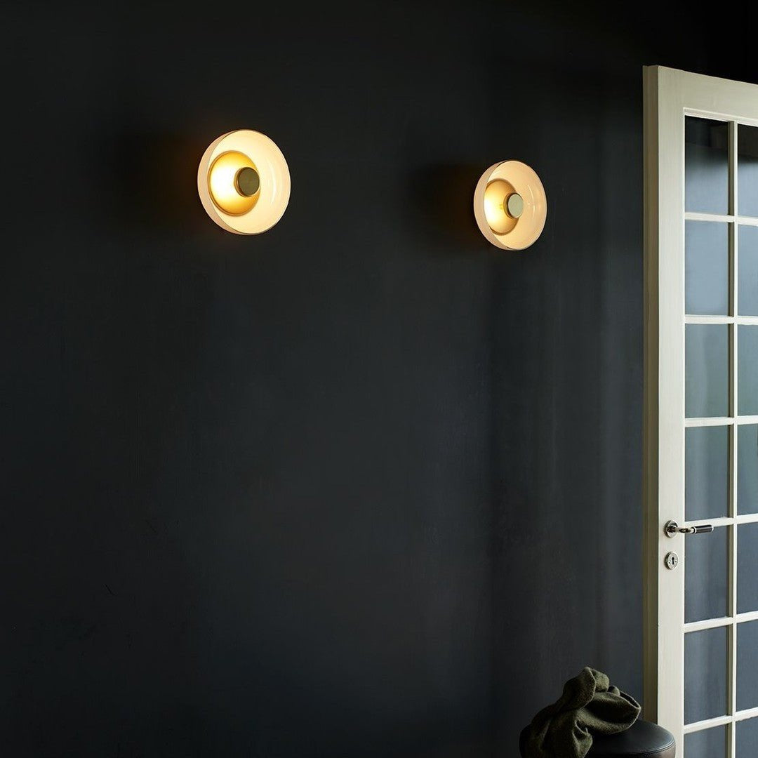 Aether ottone e vetro lampada da parete