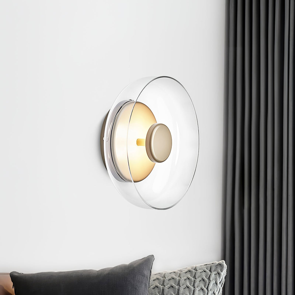 Aether ottone e vetro lampada da parete