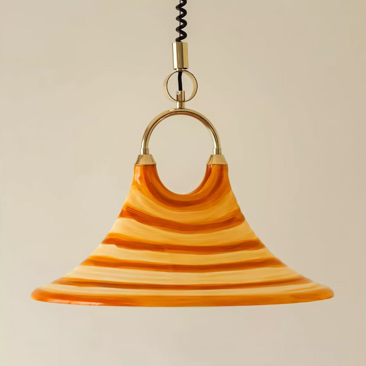 Aurmiros lampada a sospensione moderna minimalista con Paralume in vetro a Spirale