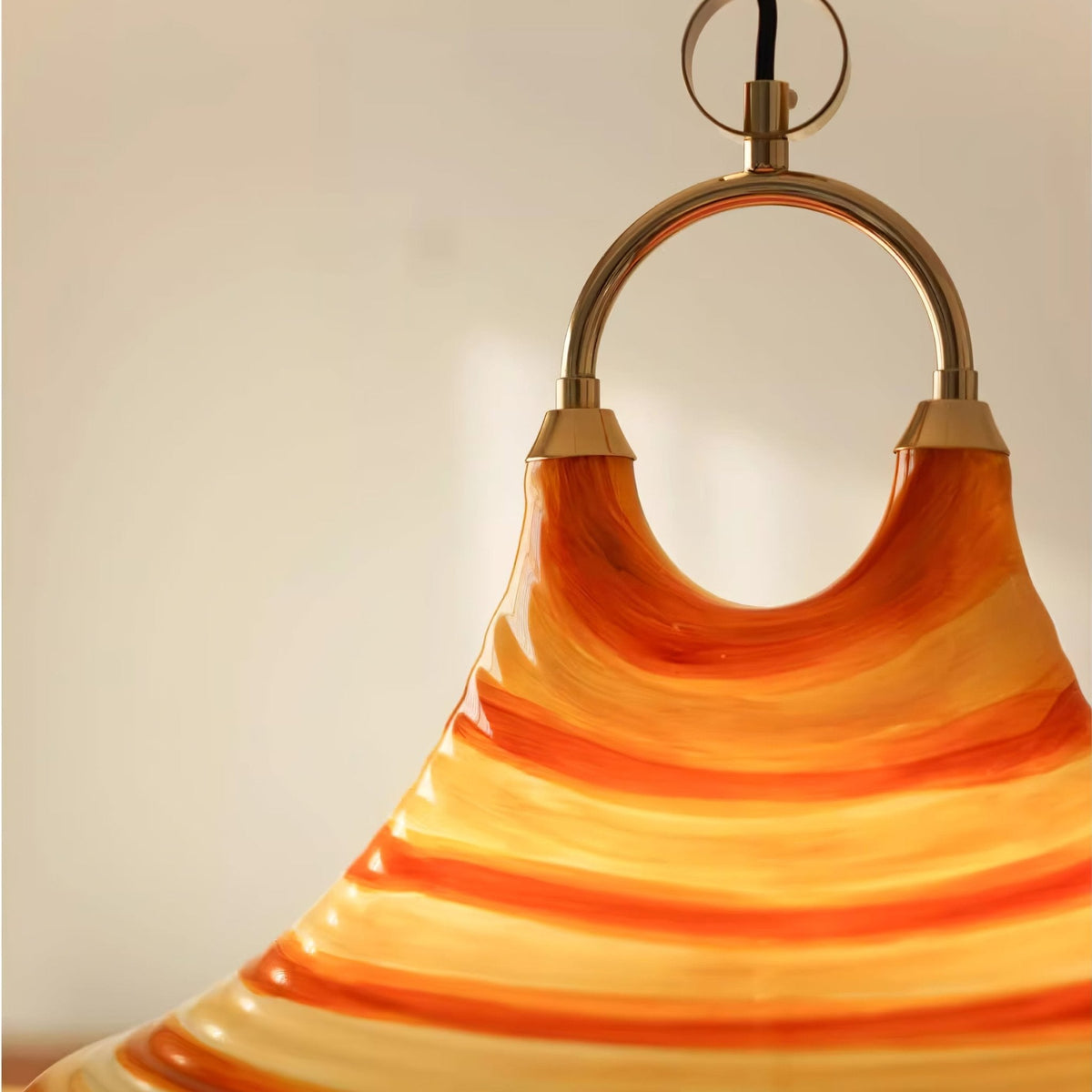 Aurmiros lampada a sospensione moderna minimalista con Paralume in vetro a Spirale